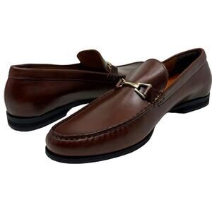 Wolf and Shepherd Men's Belmont Bit Italian Leather Loafer Slip-On Dress Shoes